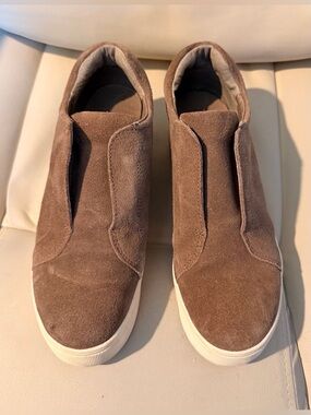 J/Slides  Starr Women's Leather Slip-On Sneakers - Size 6.5